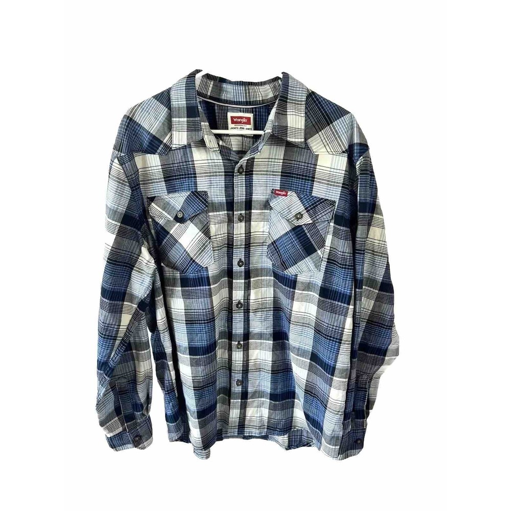 Wrangler Men's‎ Plaid Woven Shirt Size XL
Slim Fit Long Sleeve Casual